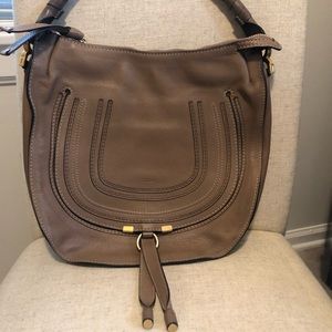 Chloe Medium Marcie Leather Hobo Bag